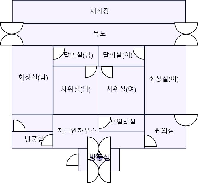 편의시설배치도